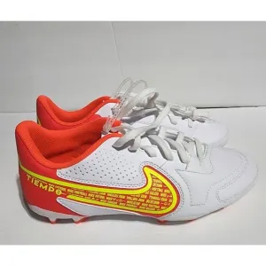 New Nike Tiempo Legend 9 Club White Kids Soccer Futbol Cleats Size 5Y 5.5Y 6Y