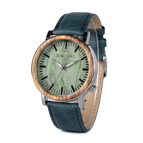 Newest Wooden Metal Watch for Men Brand Design
