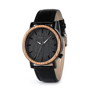 Newest Wooden Metal Watch for Men Brand Design