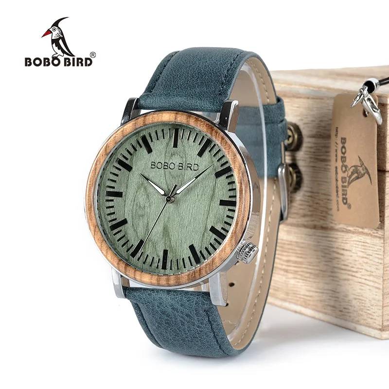 Newest Wooden Metal Watch for Men Brand Design