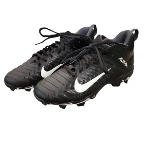 NIKE Alpha Fastflex Cleats Black and White Mens 9.5 Sports Athletic Football