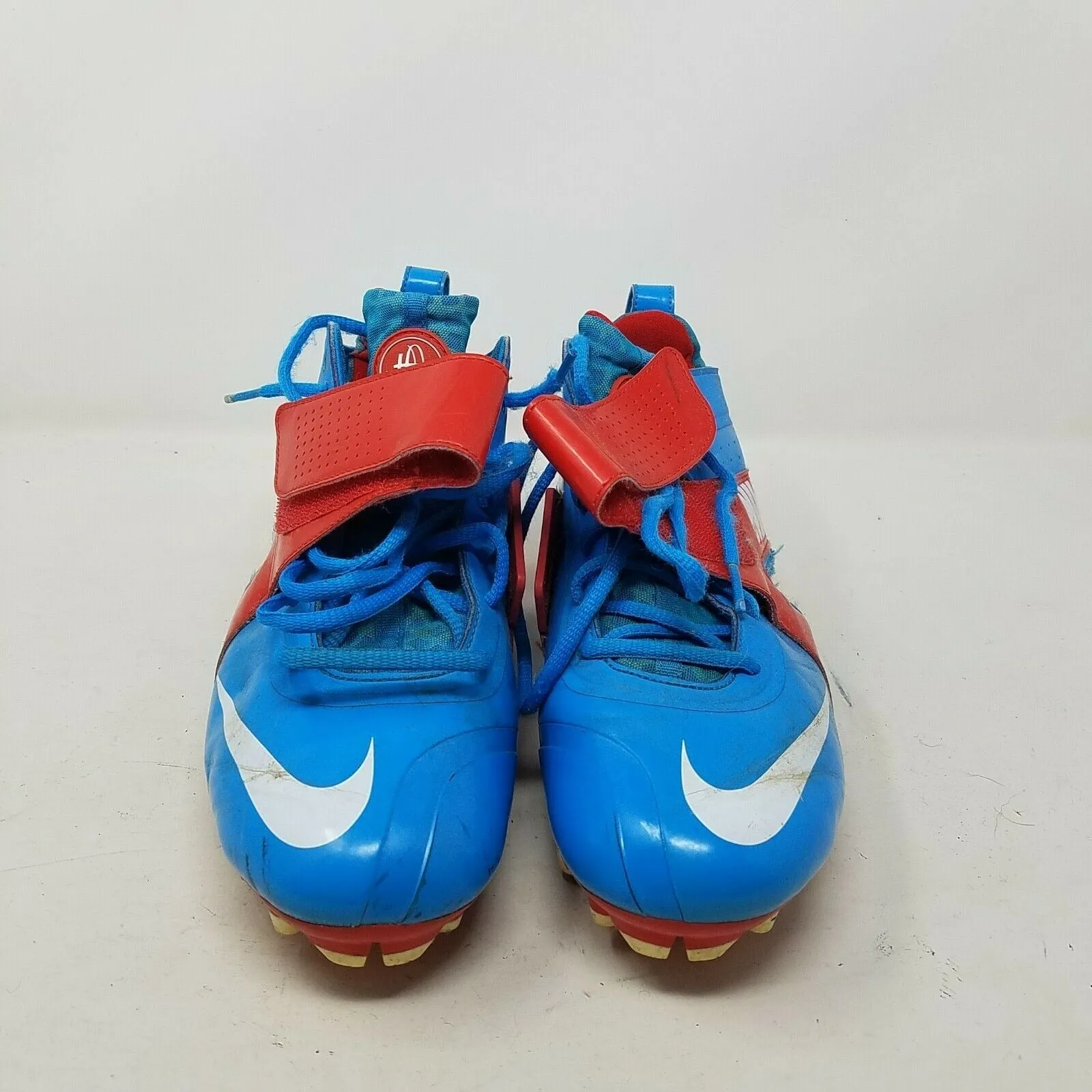 Nike Huarache 3 Lacrosse Cleats Blue Red Men's sz 10.5 469730-416 Athletic Shoes