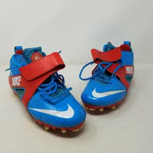 Nike Huarache 3 Lacrosse Cleats Blue Red Men's sz 10.5 469730-416 Athletic Shoes
