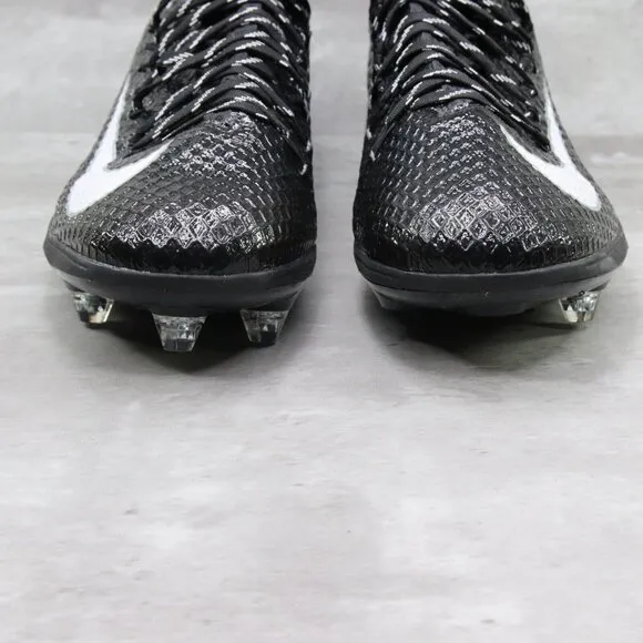 Nike Mens Lunarbeast Sz‎ 13 Black Snake Skin High Top Football Cleats 847725-011