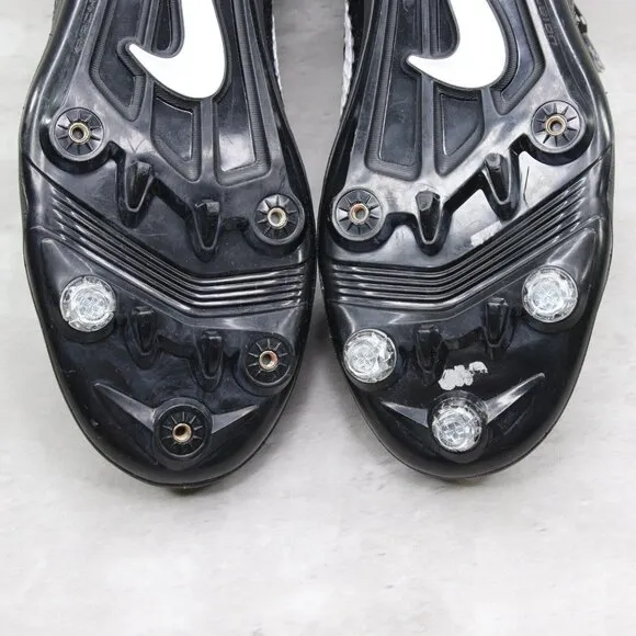 Nike Mens Lunarbeast Sz‎ 13 Black Snake Skin High Top Football Cleats 847725-011