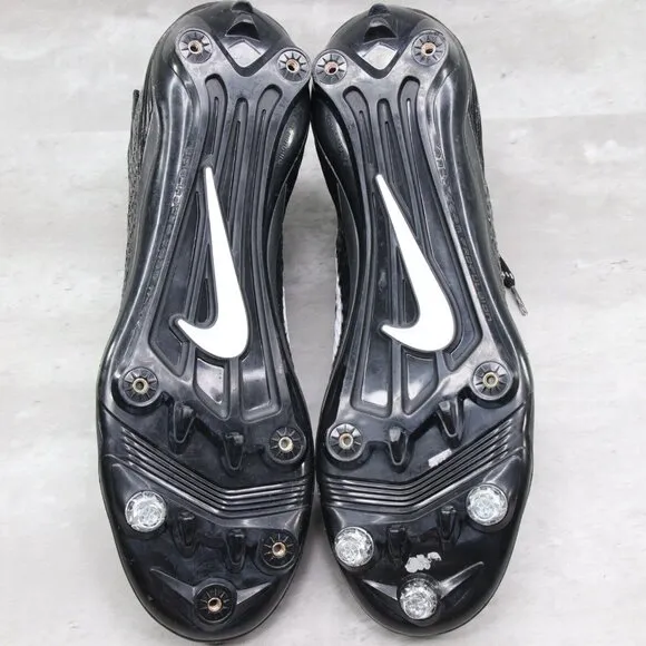 Nike Mens Lunarbeast Sz‎ 13 Black Snake Skin High Top Football Cleats 847725-011
