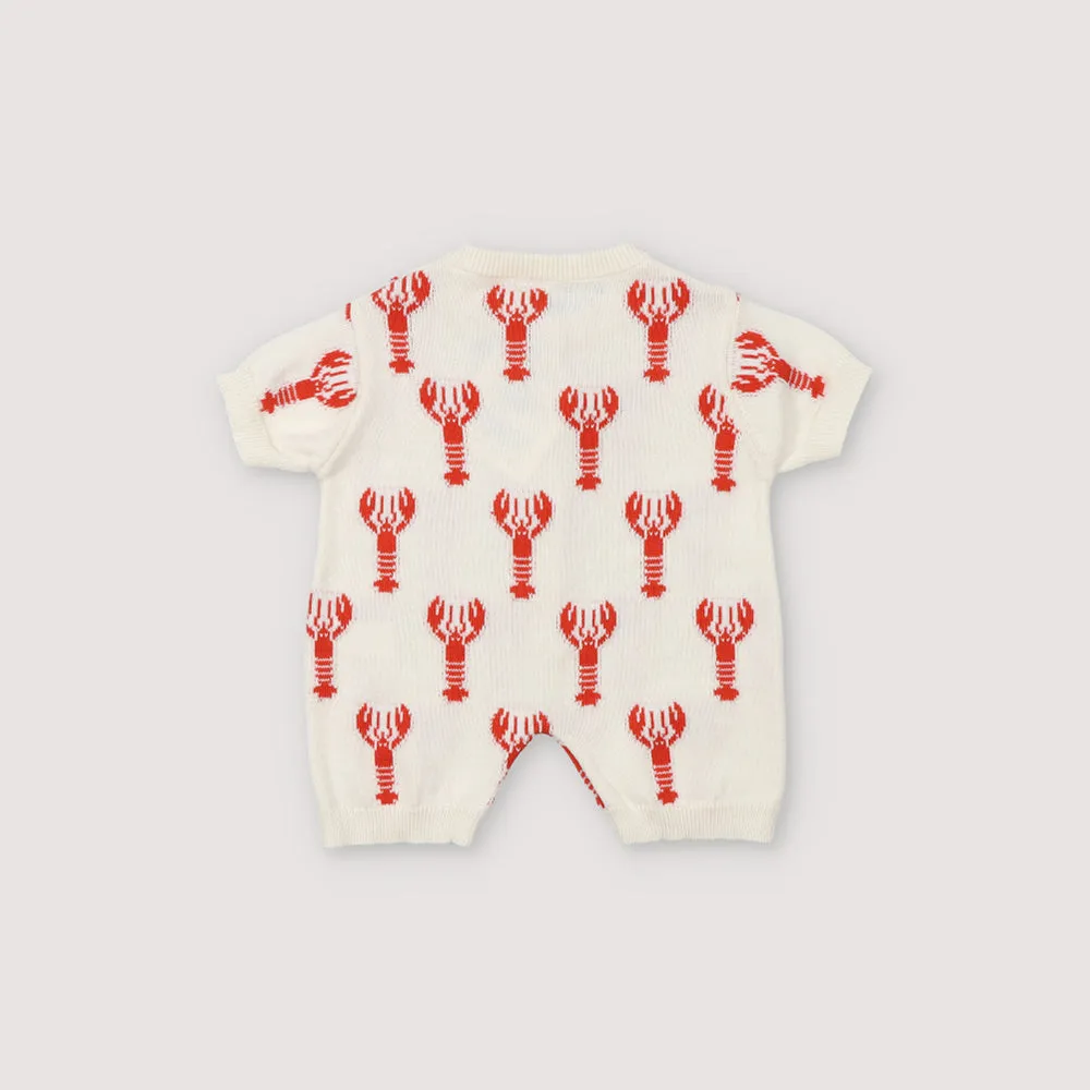 Oia Baby Romper | Lobster Motif