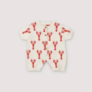 Oia Baby Romper | Lobster Motif
