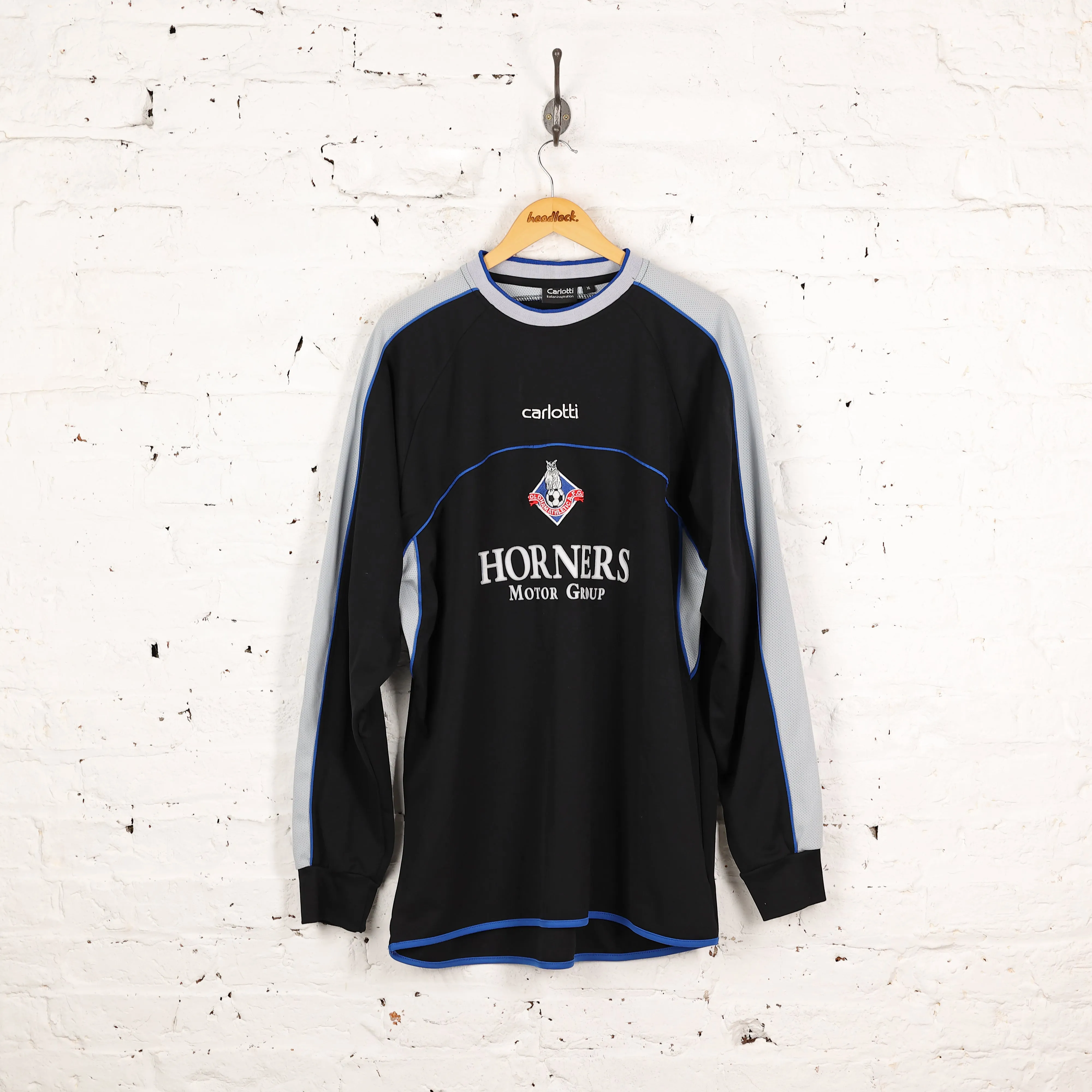 Oldham Athletic Carlotti 2004 Away Football Shirt - Black - XL