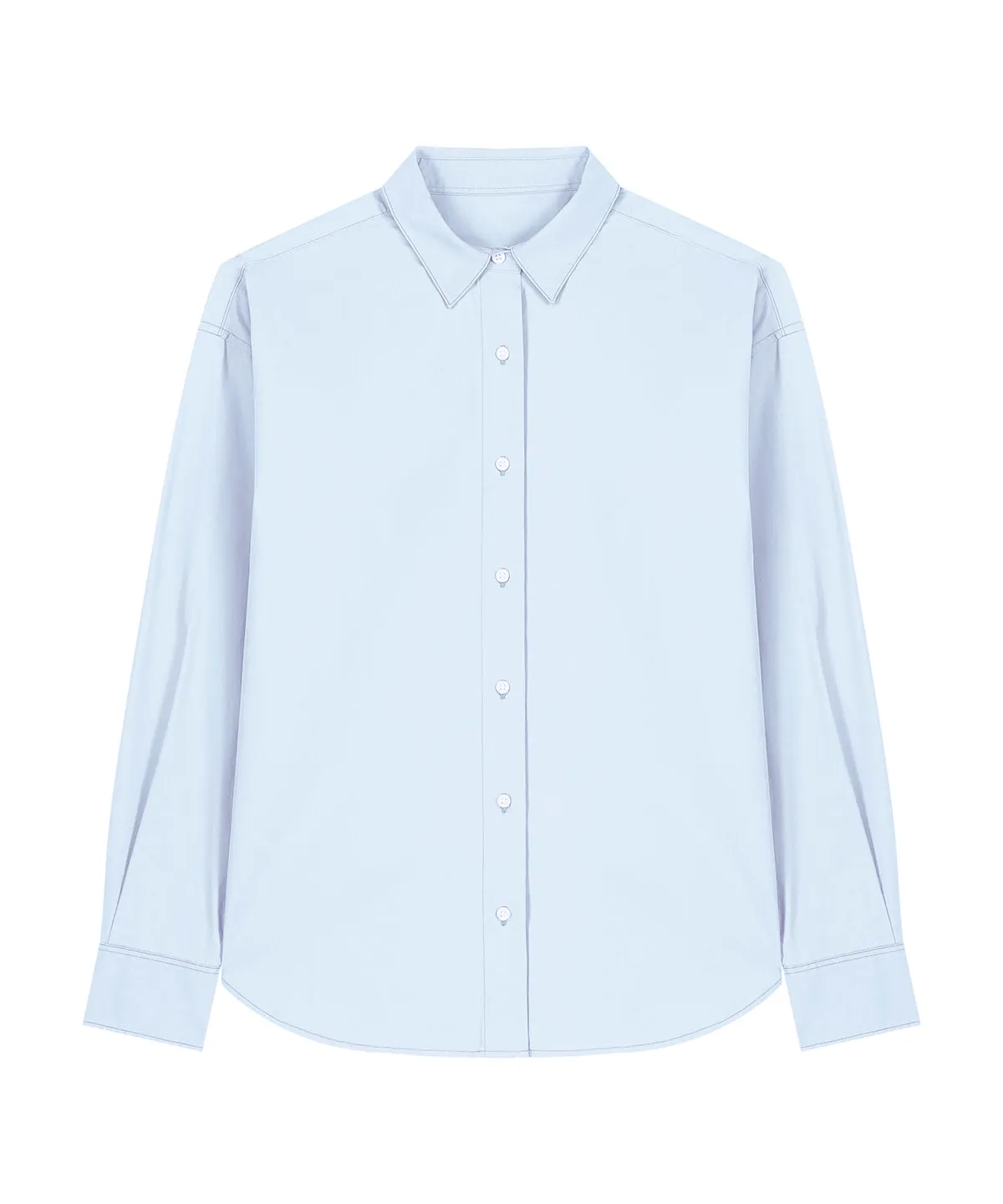 Organic Poplin Long Sleeve Shirt: Mens