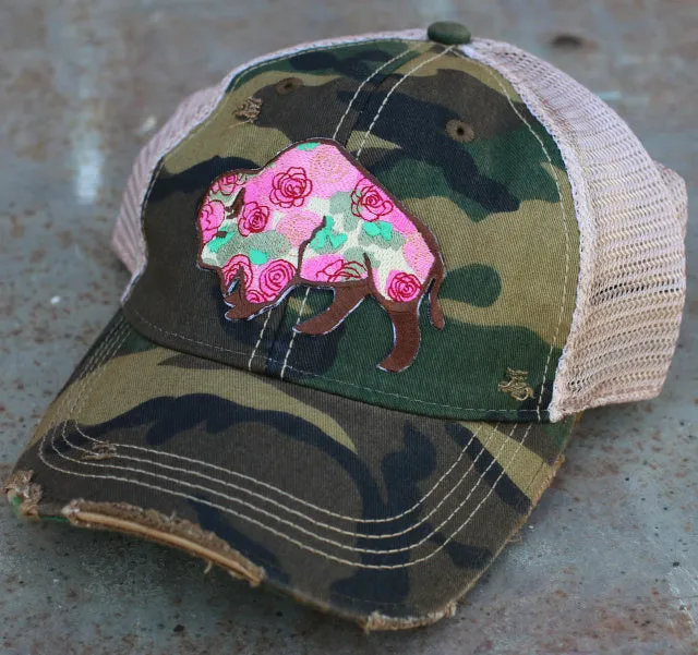 Original Cowgirl Clothing Cap: Buffalo Rose