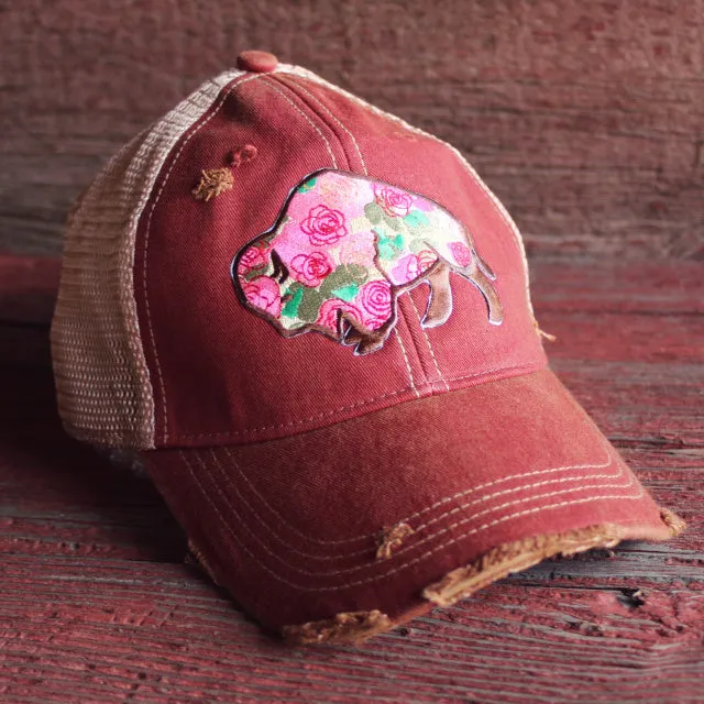 Original Cowgirl Clothing Cap: Buffalo Rose