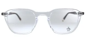 Original Penguin PE Manny CR Square Plastic Crystal Eyeglasses with Demo Lens