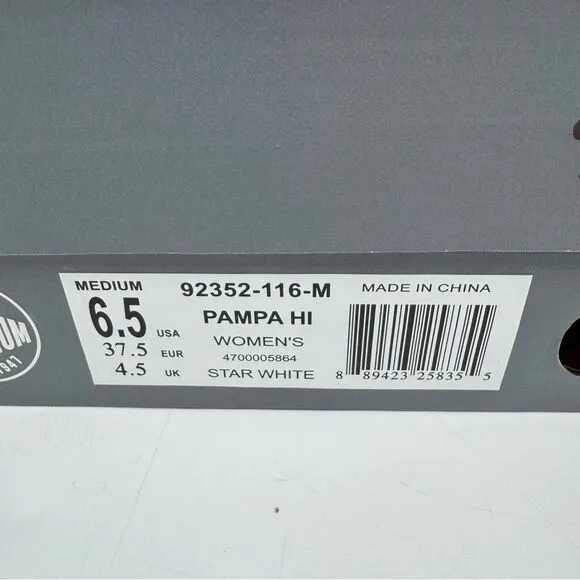 Palladium Boots Women's Pampa Hi Boot - Star White Size 6.5 New in Box