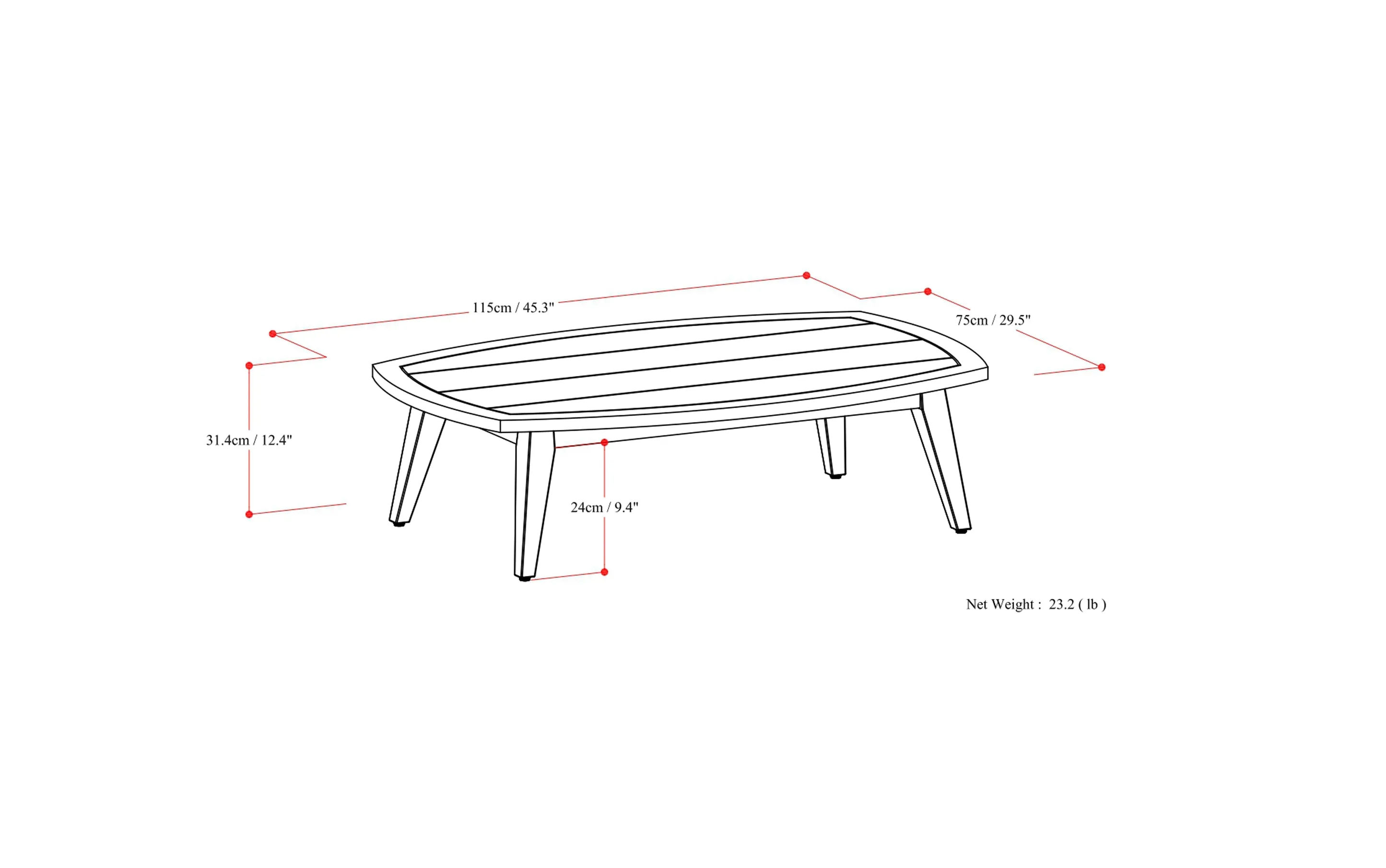 Parkside Outdoor Coffee Table