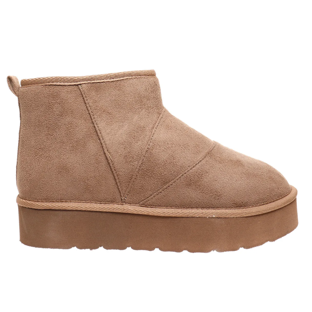 Platform Faux Fur Lined Bootie