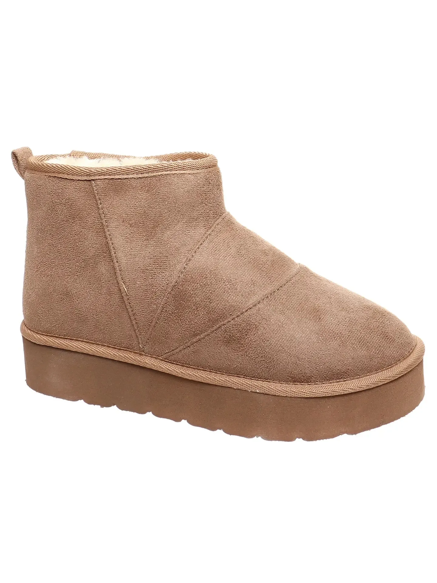 Platform Faux Fur Lined Bootie