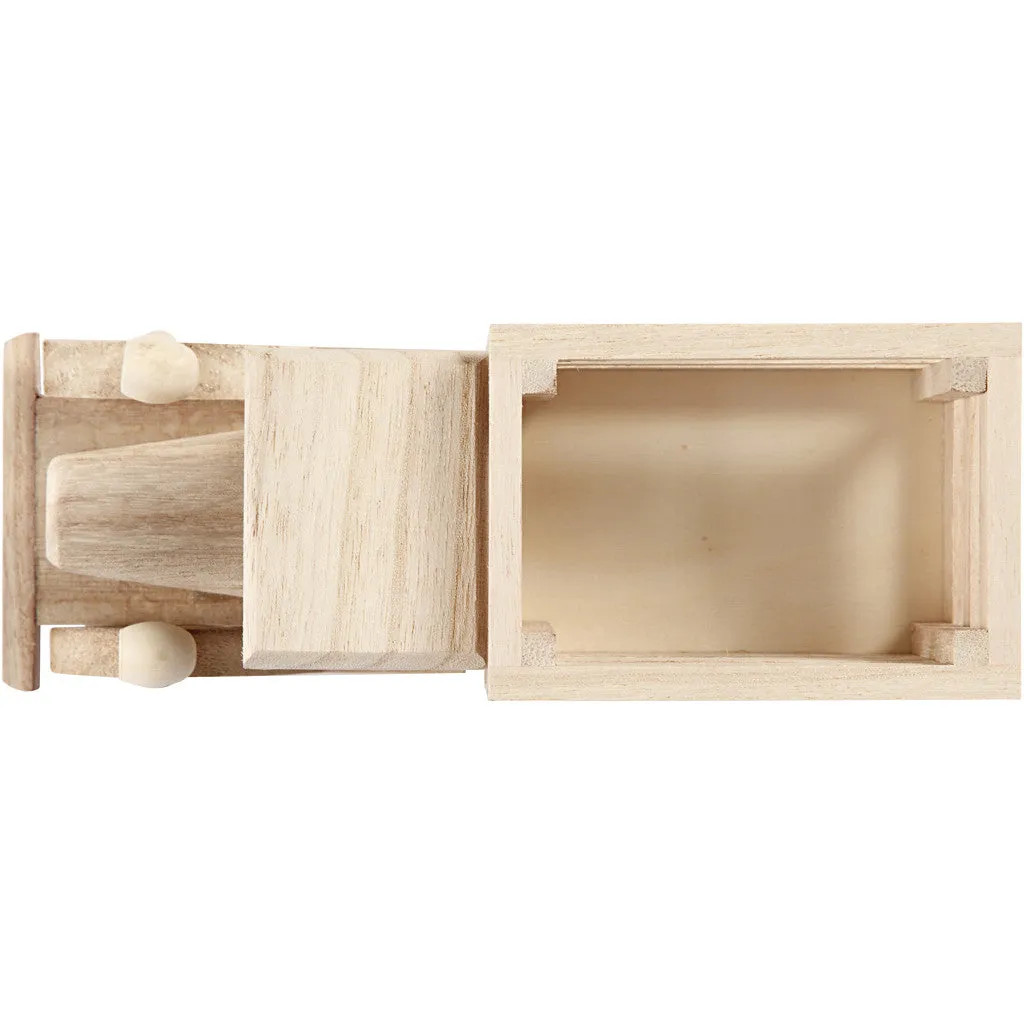Plywood Truck Vehicle Decoration Crafts 22x7.5x11 cm