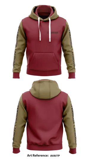 Ponderosa High School Boys Lacrosse  Core Men's Hooded Performance Sweatshirt - AVAV7p