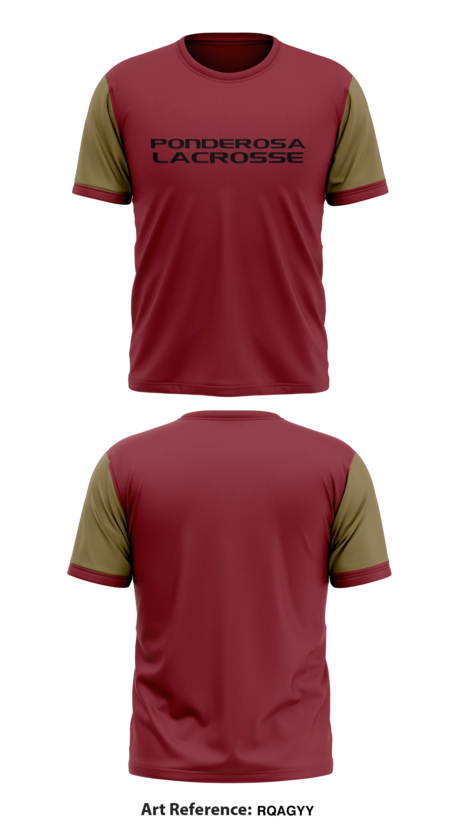Ponderosa High School Boys Lacrosse Core Men's SS Performance Tee - rQAGYy