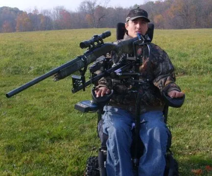 Powershooter Powered Gun Mount Pkg for C1-C5 Quadriplegics