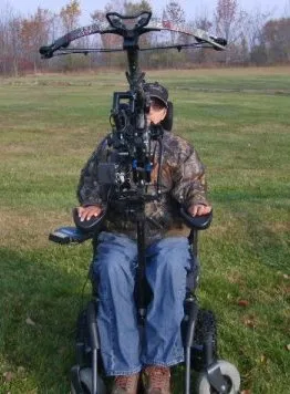 Powershooter Powered Gun Mount Pkg for C1-C5 Quadriplegics