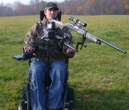 Powershooter Powered Gun Mount Pkg for C1-C5 Quadriplegics