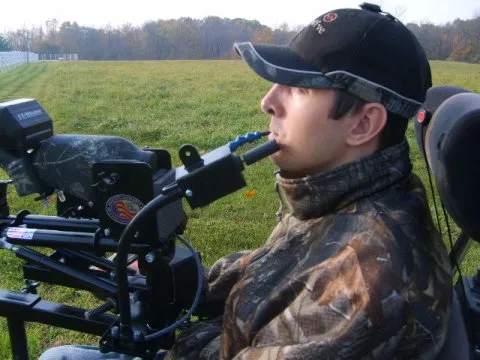 Powershooter Powered Gun Mount Pkg for C1-C5 Quadriplegics