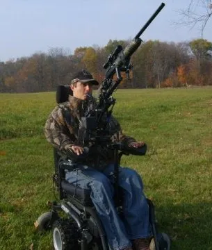 Powershooter Powered Gun Mount Pkg for C1-C5 Quadriplegics