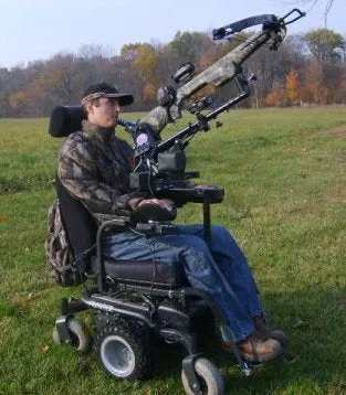 Powershooter Powered Gun Mount Pkg for C1-C5 Quadriplegics