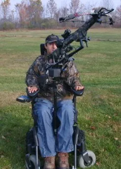 Powershooter Powered Gun Mount Pkg for C1-C5 Quadriplegics