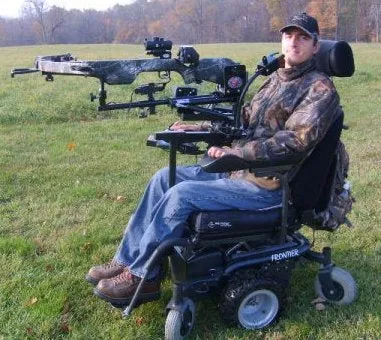 Powershooter Powered Gun Mount Pkg for C1-C5 Quadriplegics
