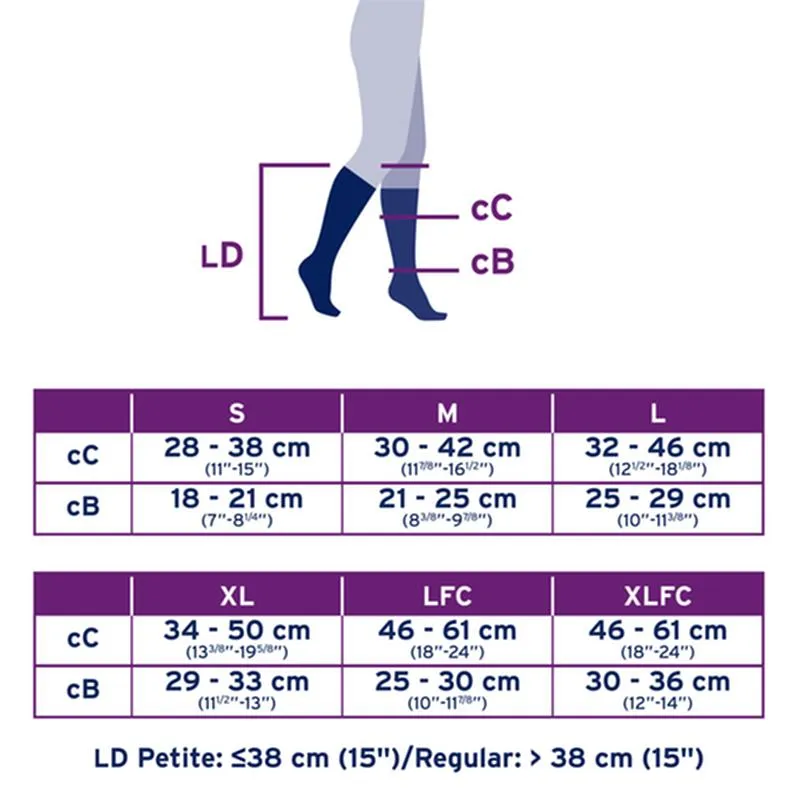 PR/1 JOBST ULTRASHEER WOMEN, KNEE HIGH PETITE, 30-40MMHG, SM, CLASSIC BLACK, CLOSED TOE