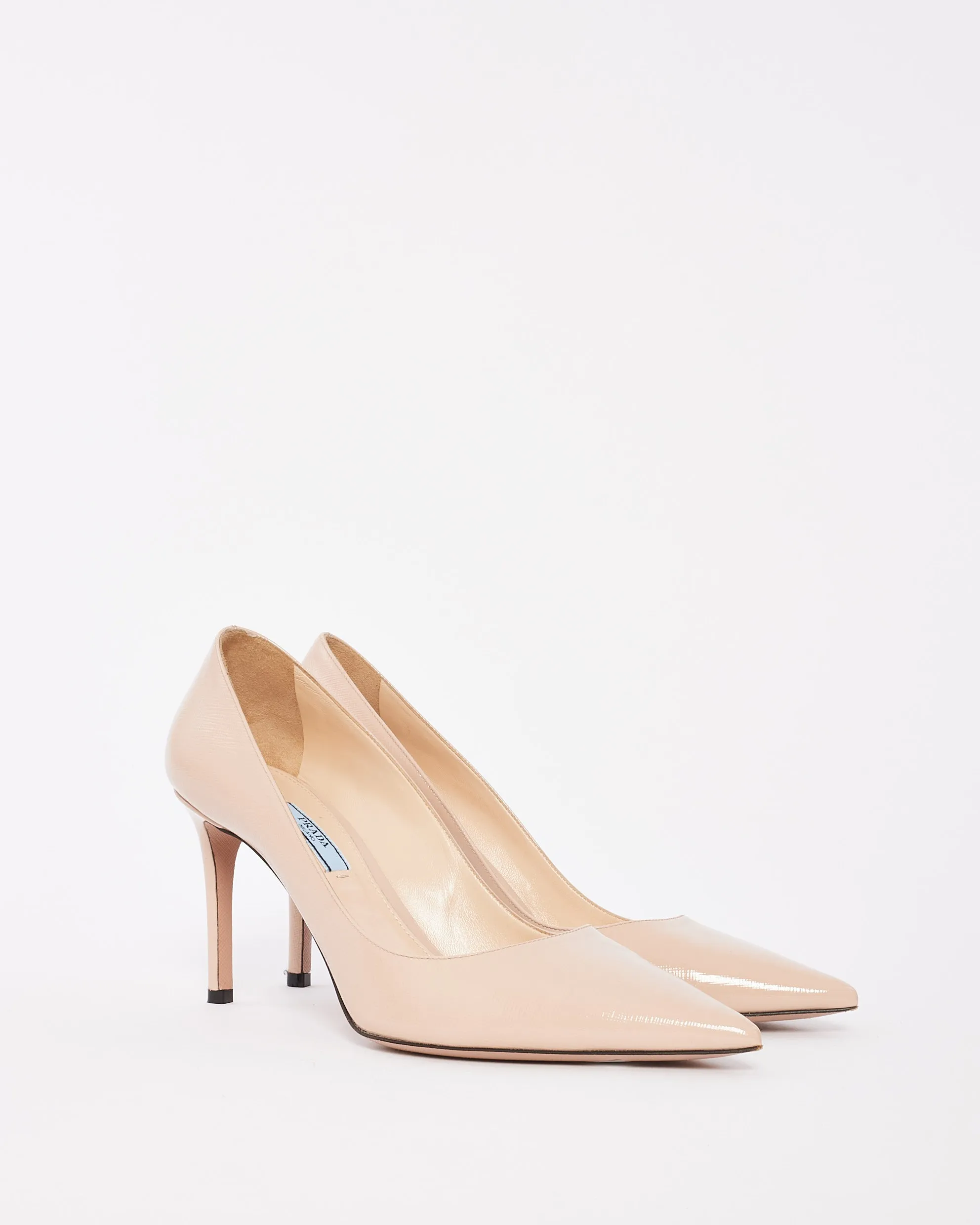 Prada Beige Saffiano Leather Donna Calzature Pumps - 40