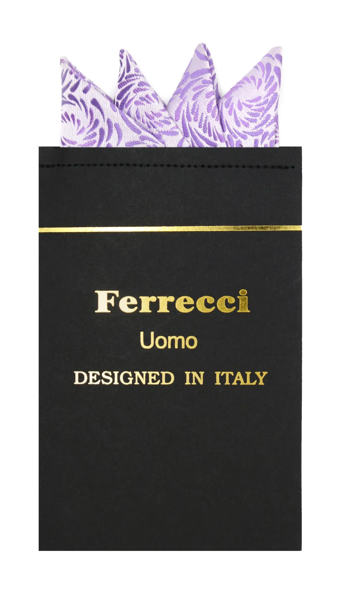 Pre-Folded Microfiber Lavender Tear Drop Handkerchief Pocket Square