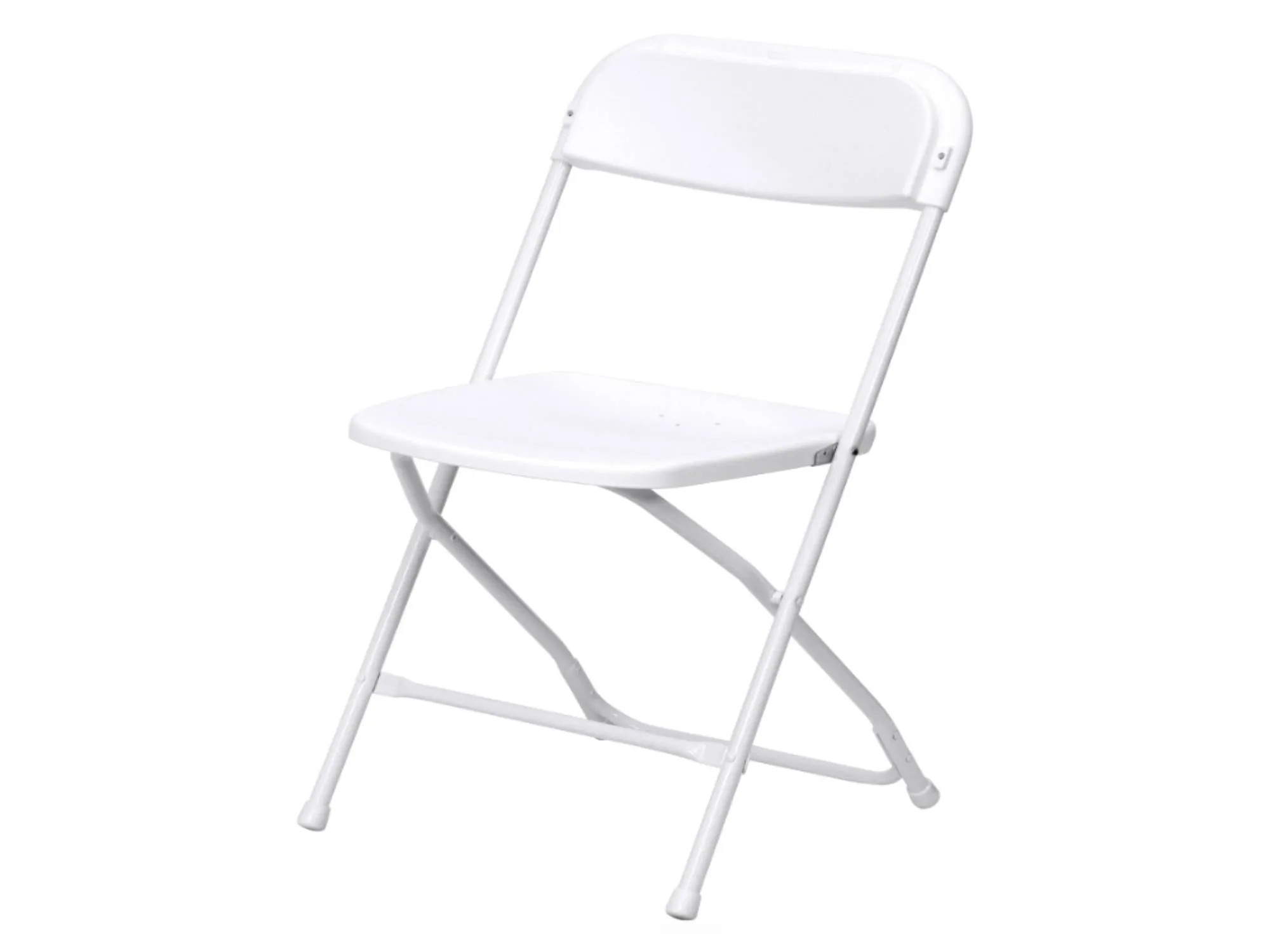 PREMIER PLASTIC FOLDING CHAIR - WHITE