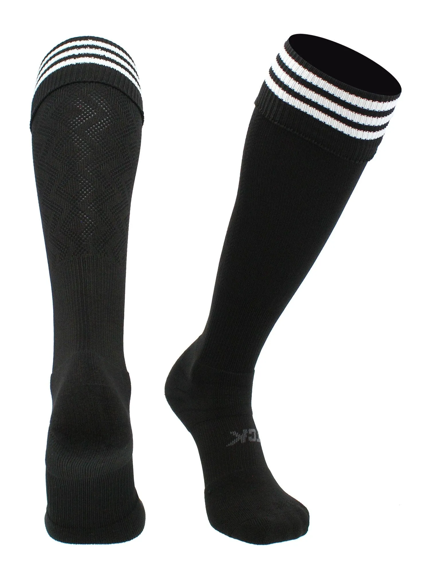 Premier Soccer Sock with Fold Down Stripes