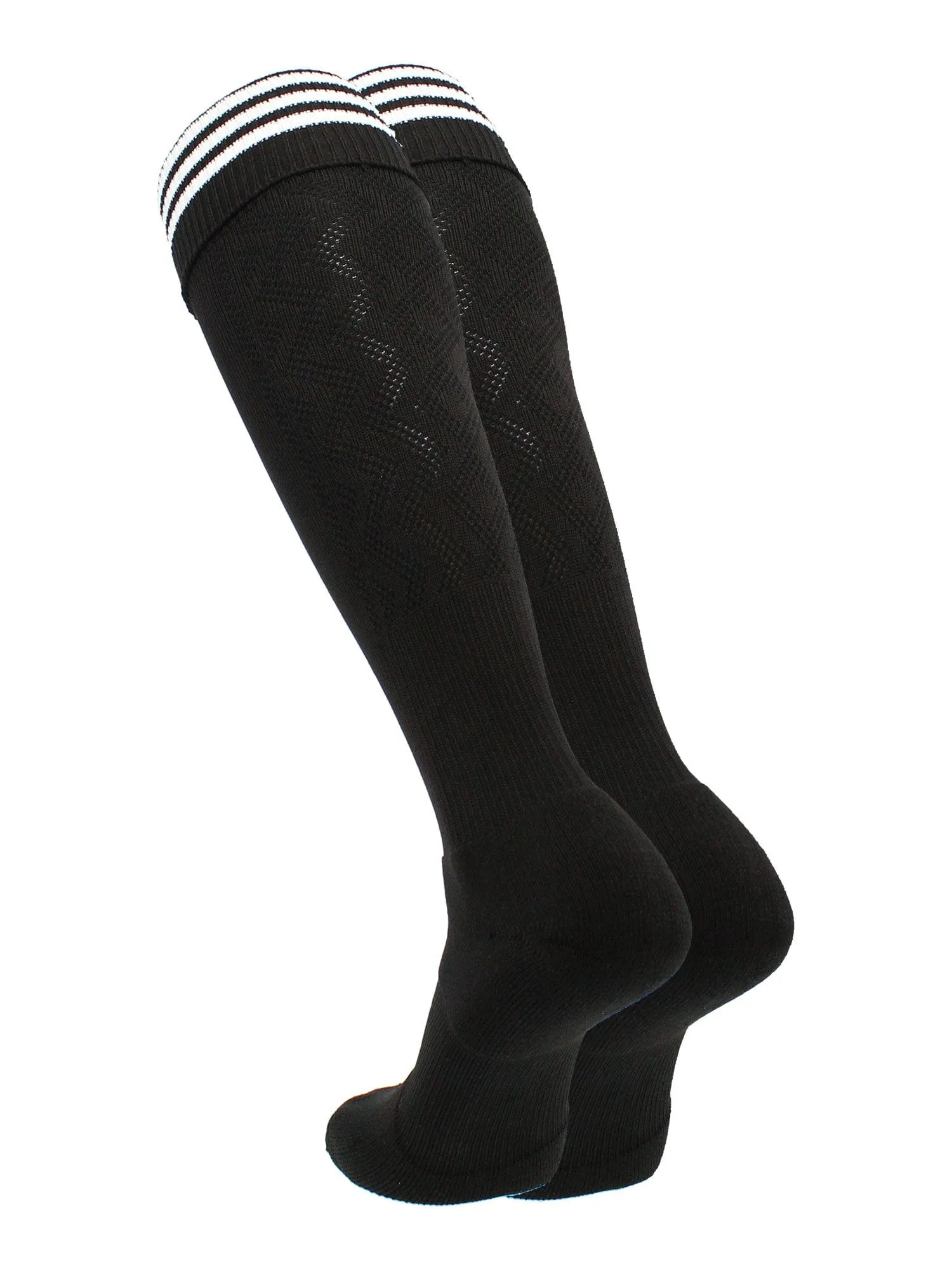 Premier Soccer Sock with Fold Down Stripes