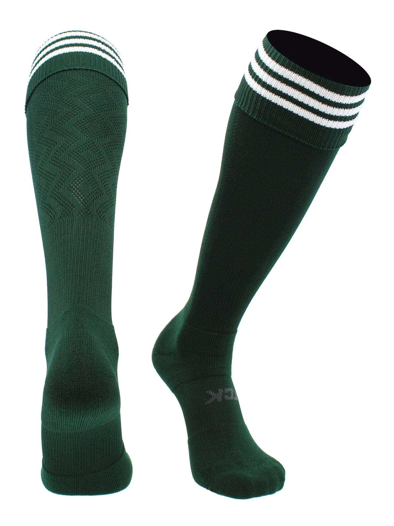 Premier Soccer Sock with Fold Down Stripes