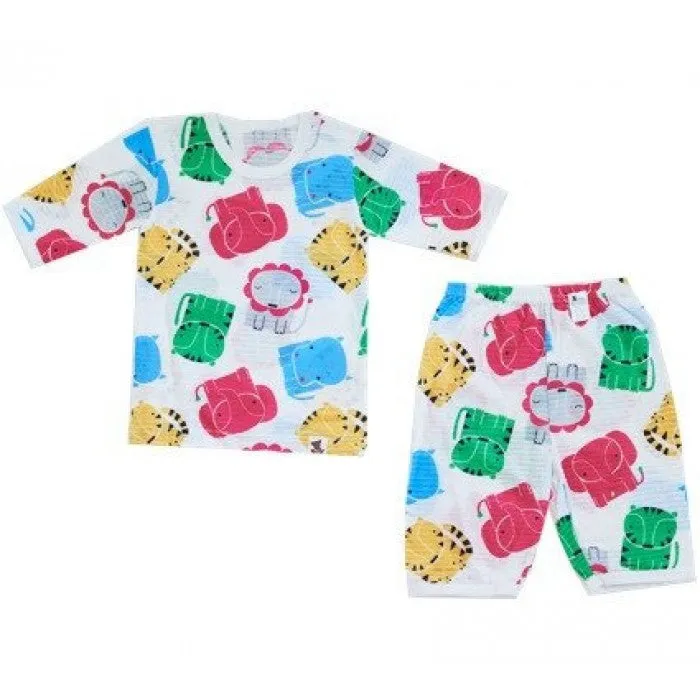 Puco Jacquard Pyjamas Set Colorful Friends - 6 Sizes!