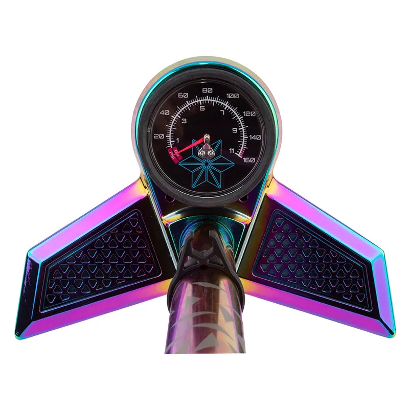 Pump Supacaz Floor Suaveair Aly W/Gauge Oil Slick