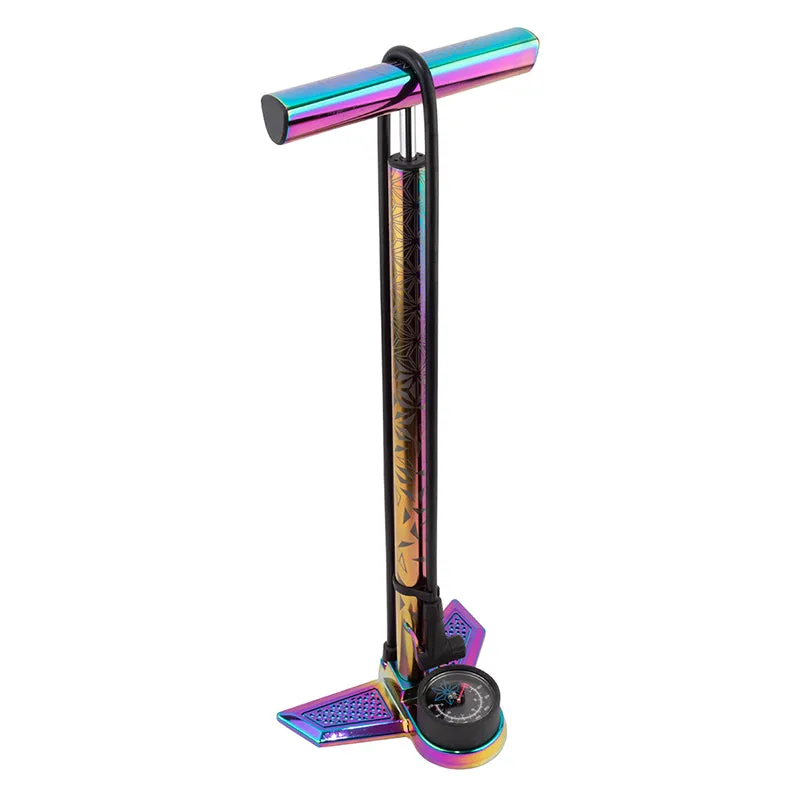 Pump Supacaz Floor Suaveair Aly W/Gauge Oil Slick