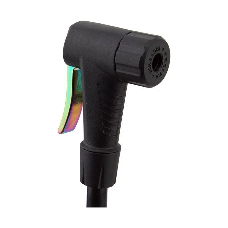 Pump Supacaz Floor Suaveair Aly W/Gauge Oil Slick