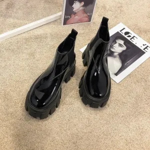 Punk Sytle Women Thick Platform Ankle Boots