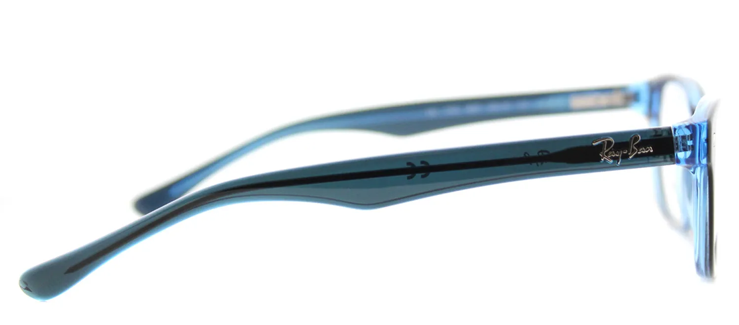Ray-Ban Junior RY 1555 3667 Rectangle Plastic Blue Eyeglasses with Demo Lens
