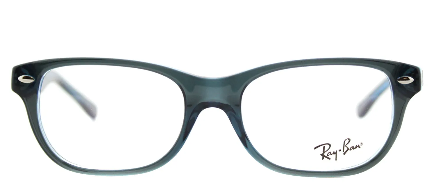 Ray-Ban Junior RY 1555 3667 Rectangle Plastic Blue Eyeglasses with Demo Lens