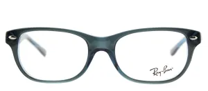 Ray-Ban Junior RY 1555 3667 Rectangle Plastic Blue Eyeglasses with Demo Lens