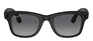 Ray-Ban META RW 4006 601ST3 Wayfarer Plastic Black Sunglasses with Grey Polarized Lens
