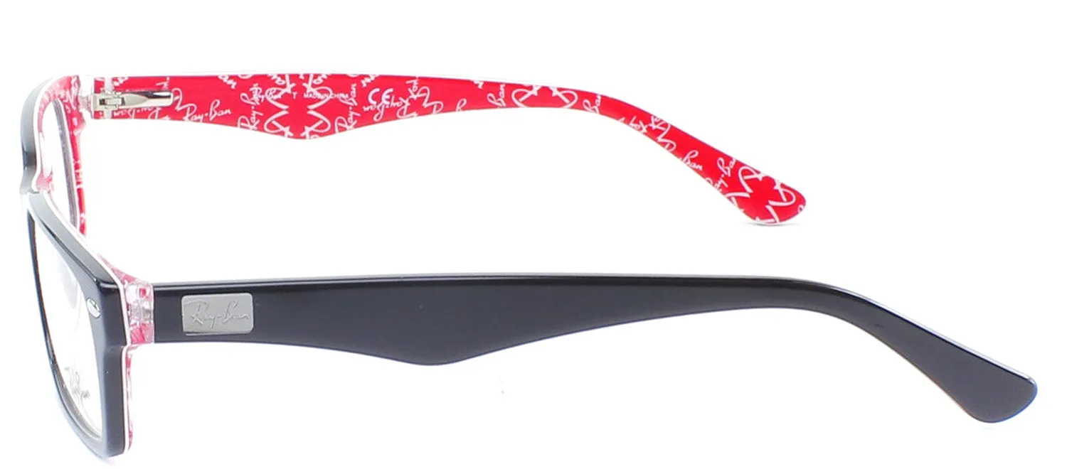 Ray-Ban RX 5206 2479 Rectangle Plastic Black Eyeglasses with Demo Lens