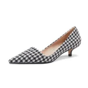 Real Leather Women Pumps Pointed Toe Slip On Thin High Heel